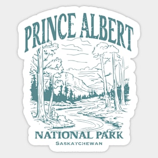 Vintage Prince Albert National Park Sticker